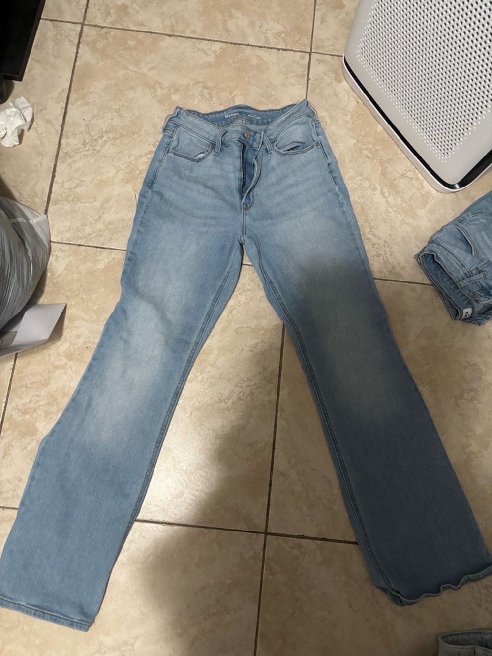 Old Navy Light Blue High-Rise Wow Flare Jeans